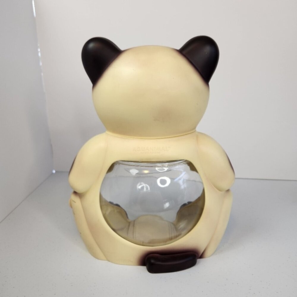 Aquanimal Vintage Fantasy Cat Fish Bowl Aquarium Siamese Cats Kitsch Unique 90s - Picture 5 of 11
